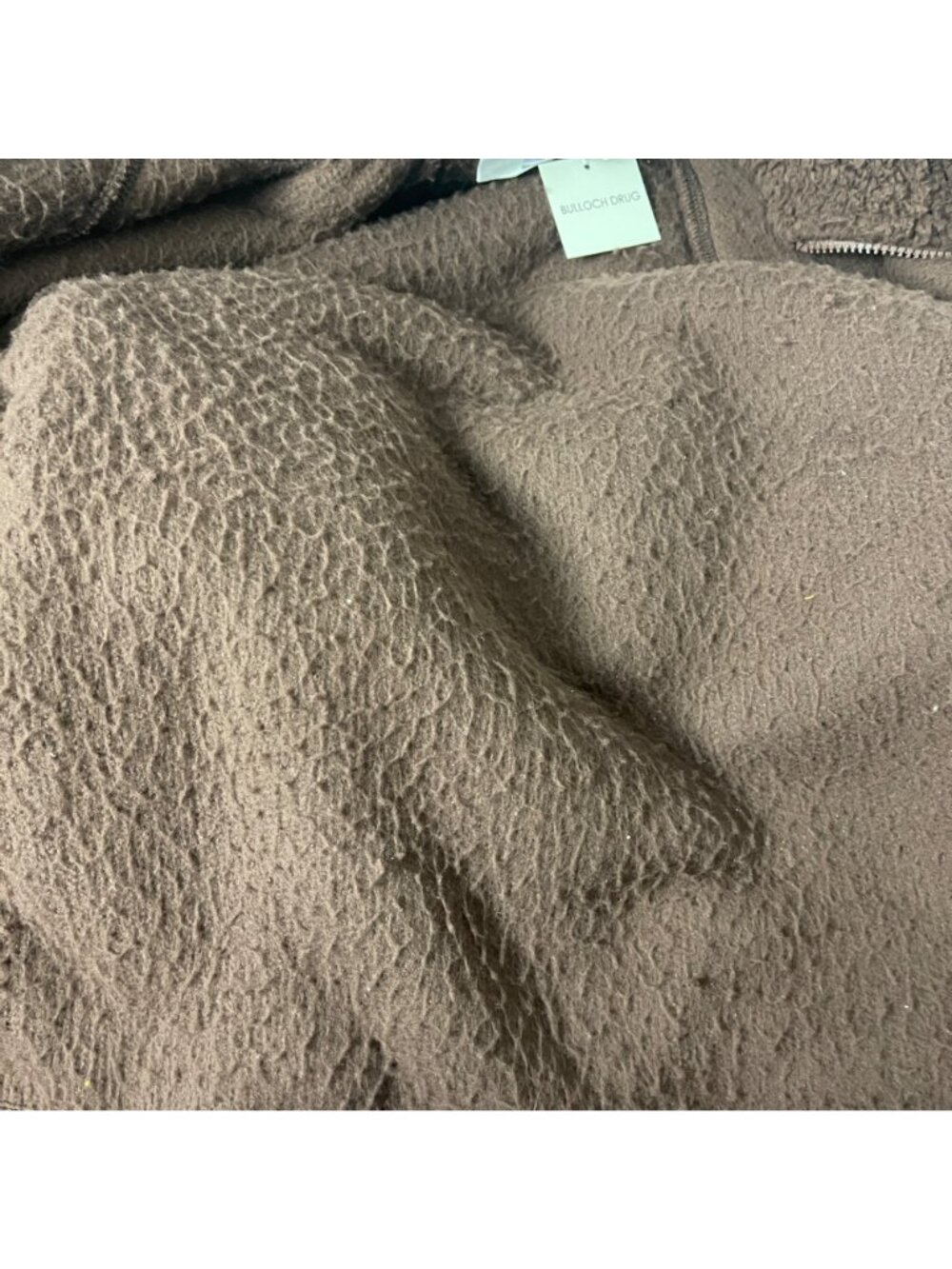 Double Zero Womens Sherpa Fleece Jacket Brown Small Super Soft Zip Up New - Picture 5 of 6
